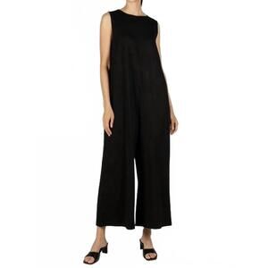 NEW BEFORE YOU COLLECTION scuba binding detail sleeveless jumpsuit in black